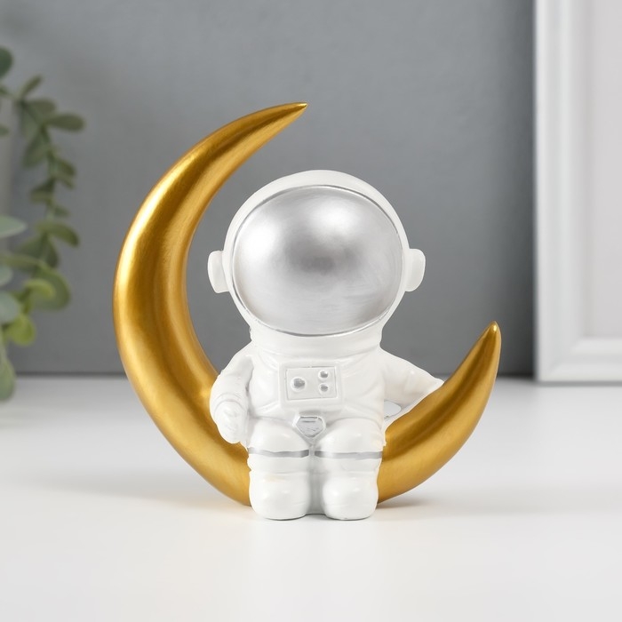 Сувенир полистоун  Сувенир полистоун "Астронавт на месяце"  11,5х11х5,5 см