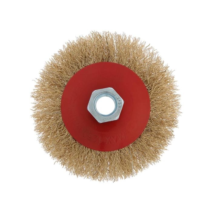 Щетка металлическая для УШМ ЛОМ,  Щетка металлическая для УШМ ЛОМ, "тарелка", М14, 100 мм