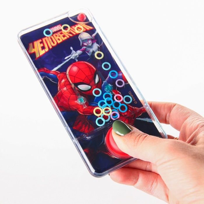 Детская игра: водный тетрис с колечками, Человек- паук Детская игра: водный тетрис с колечками, Человек- паук