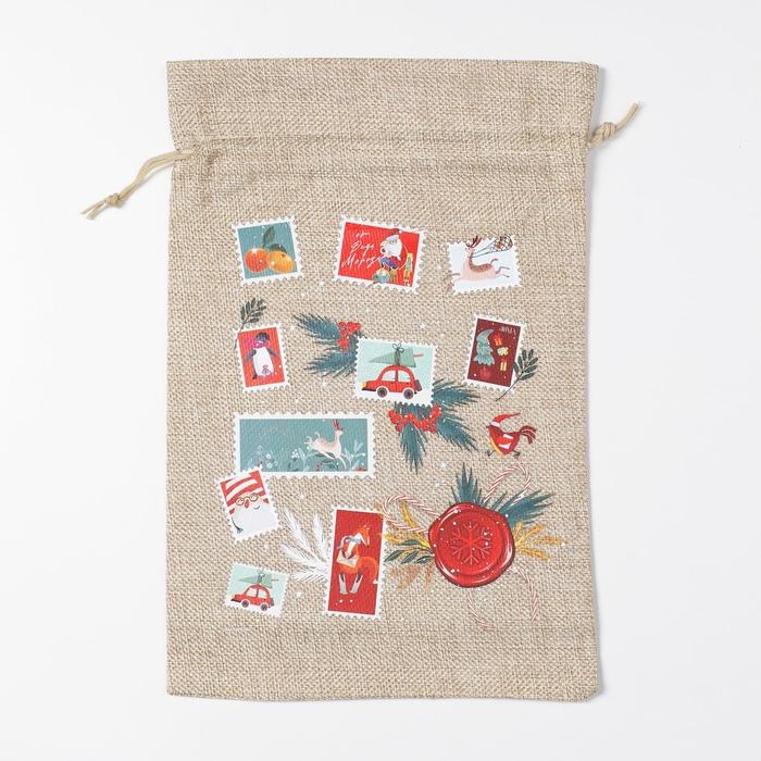 Мешок с термонаклейкой «Для тебя», 20 х 30 см +/- 1.5 см, Новый год Мешок с термонаклейкой «Для тебя», 20 х 30 см +/- 1.5 см, Новый год