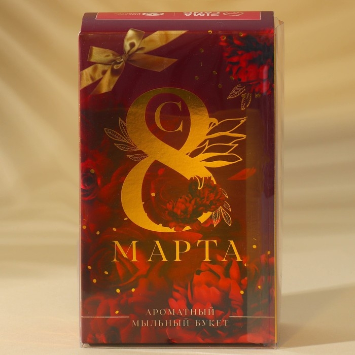 Мыло лепестковое «С 8 Марта», 1 шт, аромат цветочный, ЧИСТОЕ СЧАСТЬЕ