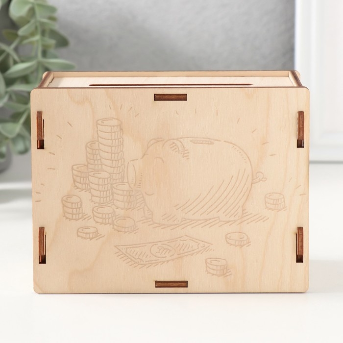 Копилка Копилка "Копилка свинка" 13х10х5 см (набор 6 деталей)