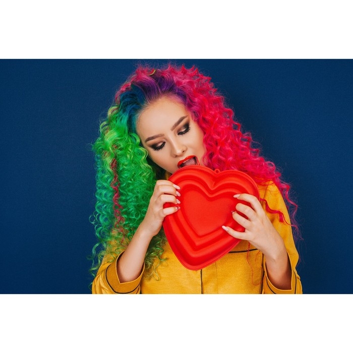 Форма для муссовых десертов и выпечки Доляна «Сердце», силикон, 22×20×7 см, цвет МИКС Форма для муссовых десертов и выпечки Доляна «Сердце», силикон, 22×20×7 см, цвет МИКС