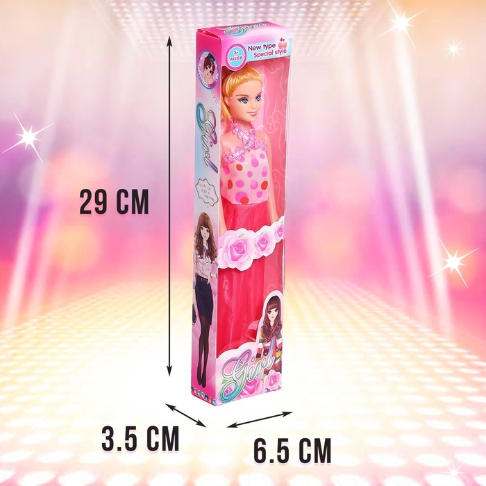 Кукла-модель «Модница» в платье, МИКС