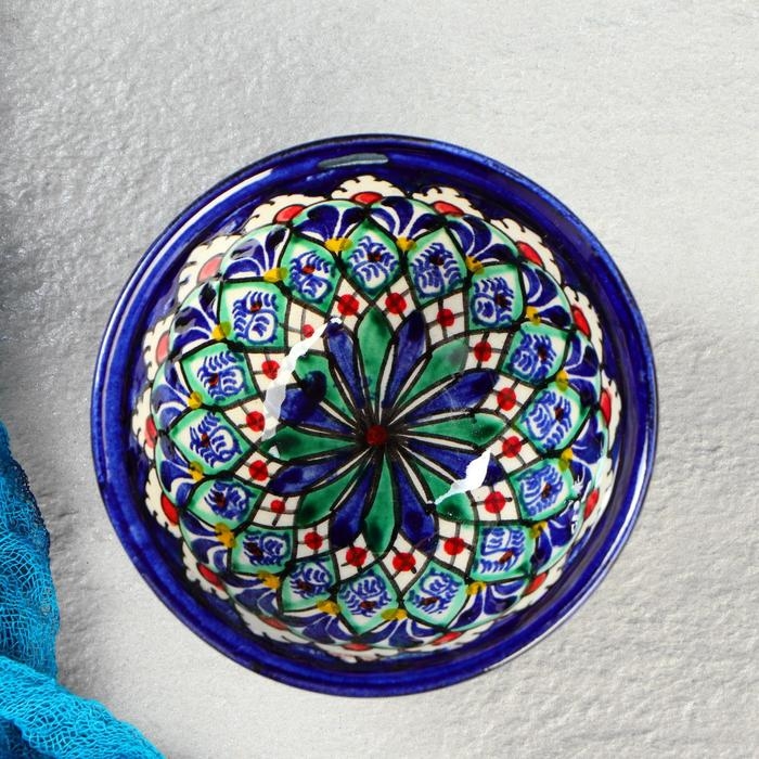 Пиала Риштанская керамика  Пиала Риштанская керамика "Узоры",  9,5 см микс