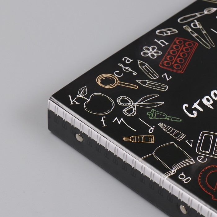 Фотоальбом 25 листов (наклейки+кольца) Фотоальбом 25 листов (наклейки+кольца) "Страна уроков" 19х27х3 см