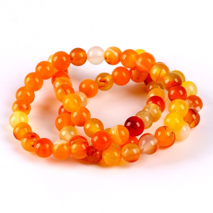 Бусины из натурального камня «Жёлтый агат» набор 58 шт., размер 1 шт. — 6 мм Бусины из натурального камня «Жёлтый агат» набор 58 шт., размер 1 шт. — 6 мм