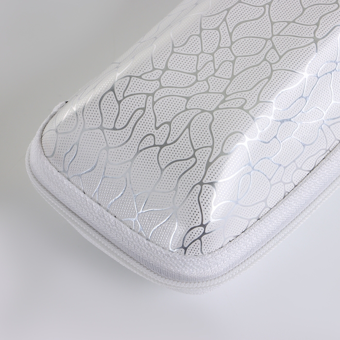 Футляр для очков на молнии, длина 16 см, цвет белый Футляр для очков на молнии, длина 16 см, цвет белый