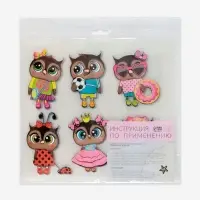 Термонаклейка &laquo;Совушки&raquo;, 19.5&times;21 см, 6 дизайнов