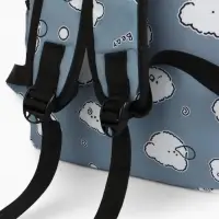 Рюкзак школьный &laquo;Мишки&raquo; для девочки, с пеналом, 3 кармана, 28&times;12&times;43 см, серый