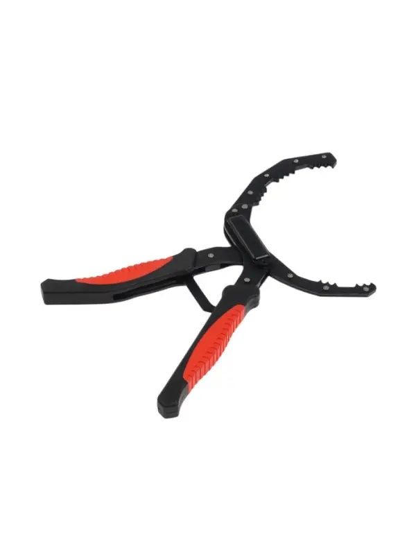 Съемник масляного фильтра ТУНДРА, тип &laquo;клещи&raquo;, обрезиненные рукоятки, 60 - 90 мм