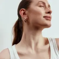 Серьги &laquo;Классика&raquo; круг, цвет золото