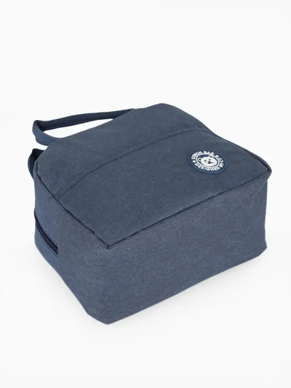 Термосумка на молнии, объём 6 л, цвет синий