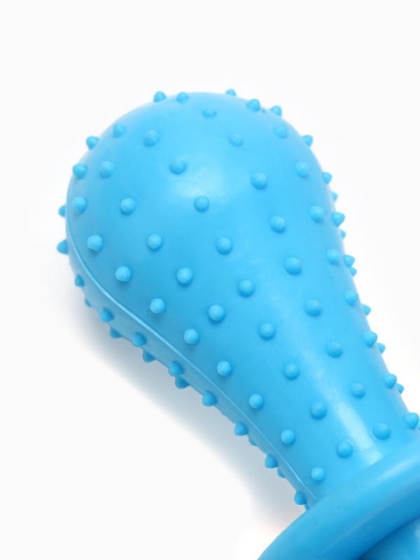 Игрушка жевательная Игрушка жевательная "Пустышка для малышки", TPR, 14,5 см, голубая