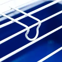 Клетка для кроликов, 60&times;36&times;32 см, усиленная, синяя