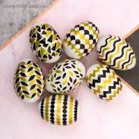 Термонаклейки на 7 яиц &laquo;Роскошь&raquo; на пасху, 7,3 х 34,2 см