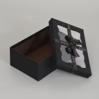 Набор подарочных коробок 3 в 1, прямоугольные с окном 23&times;16&times;9.5 21&times;14&times;8.0 19&times;12&times;6.5 см