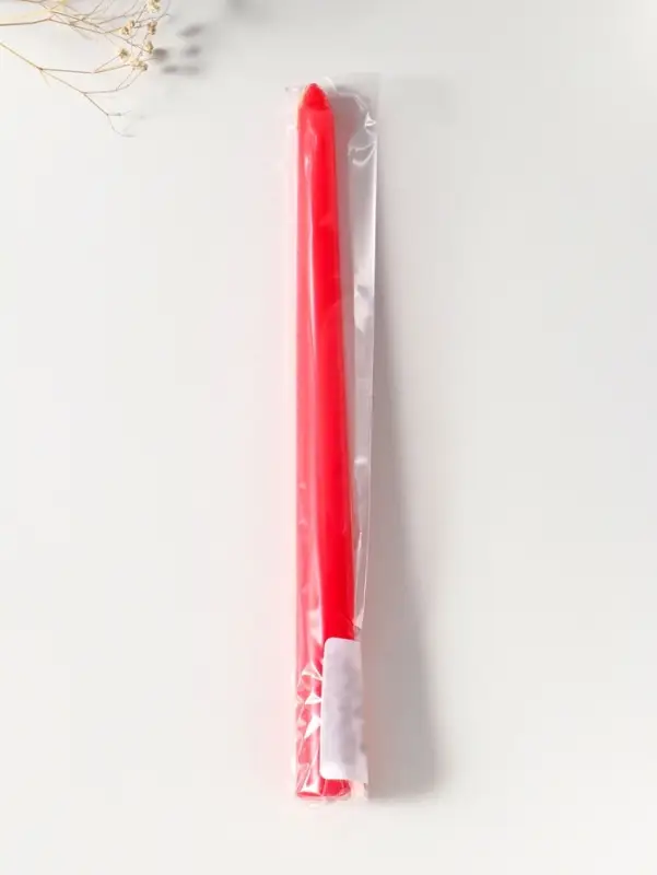 Свеча античная 25 см, 58 г, 7 ч, красный