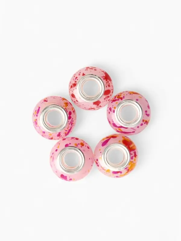 Бусины «Краски», для творчества, розовые Бусины «Краски», для творчества, розовые