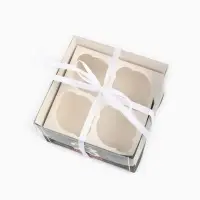 Коробка для капкейков, кондитерская упаковка, 4 ячейки &laquo;23 Февраля&raquo;, 16&times;16&times;10 см