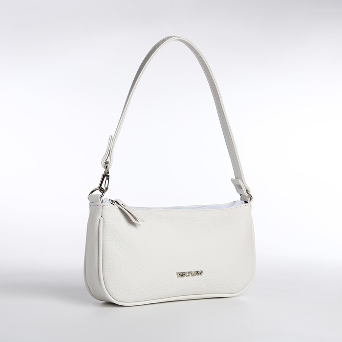 Сумка женская TEXTURA, багет, маленький размер, цвет белый Сумка женская TEXTURA, багет, маленький размер, цвет белый