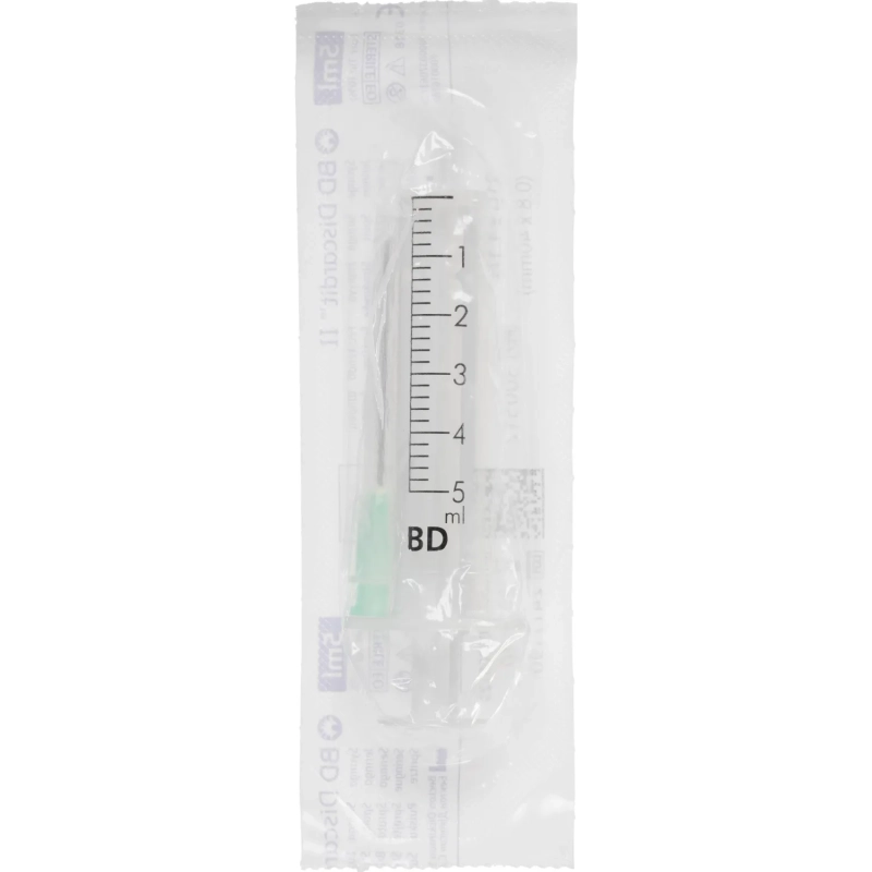 Шприц 2-комп. однораз. 5мл LS 21G(0,8х40) прил. 100шт/уп BD