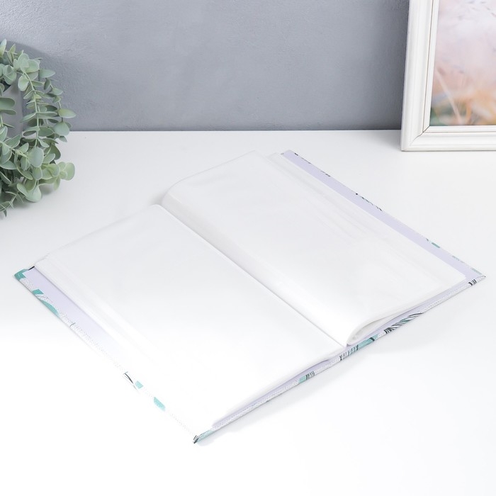 Фотоальбом на 300 фото 10х15 см  Фотоальбом на 300 фото 10х15 см "Изящные веточки" крафт 33,5х17,5х5 см