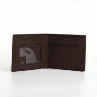 Портмоне мужское &laquo;Исам&raquo;, без застёжки, отдел для карт, монет, коричневое