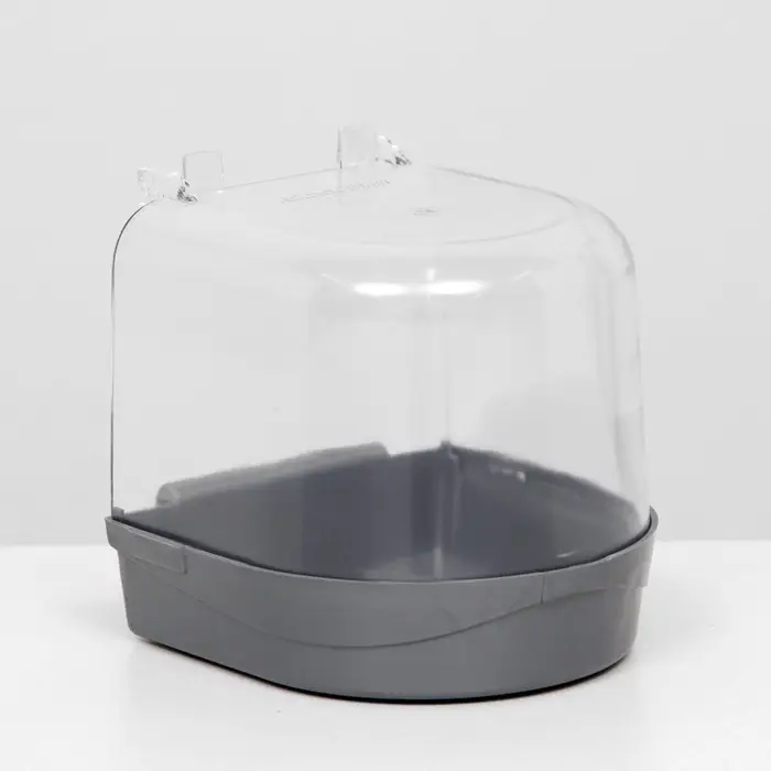 Купалка для птиц, 145&times;136&times;140 мм, серебристая