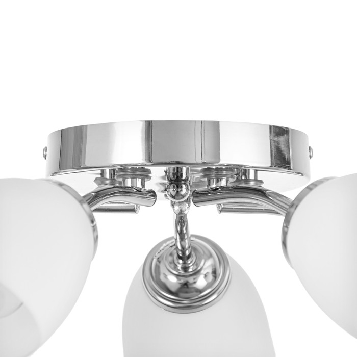 Люстра потолочная Кэтти 5х40Вт Е27 Хром 55x55x25 см Люстра потолочная Кэтти 5х40Вт Е27 Хром 55x55x25 см