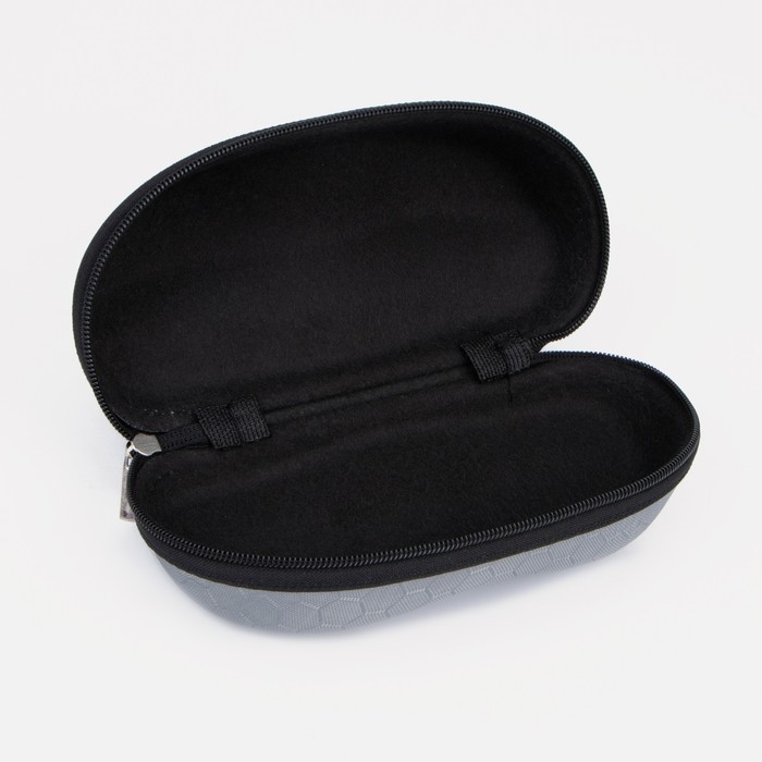 Футляр для очков на молнии, длина 16 см, цвет серый Футляр для очков на молнии, длина 16 см, цвет серый