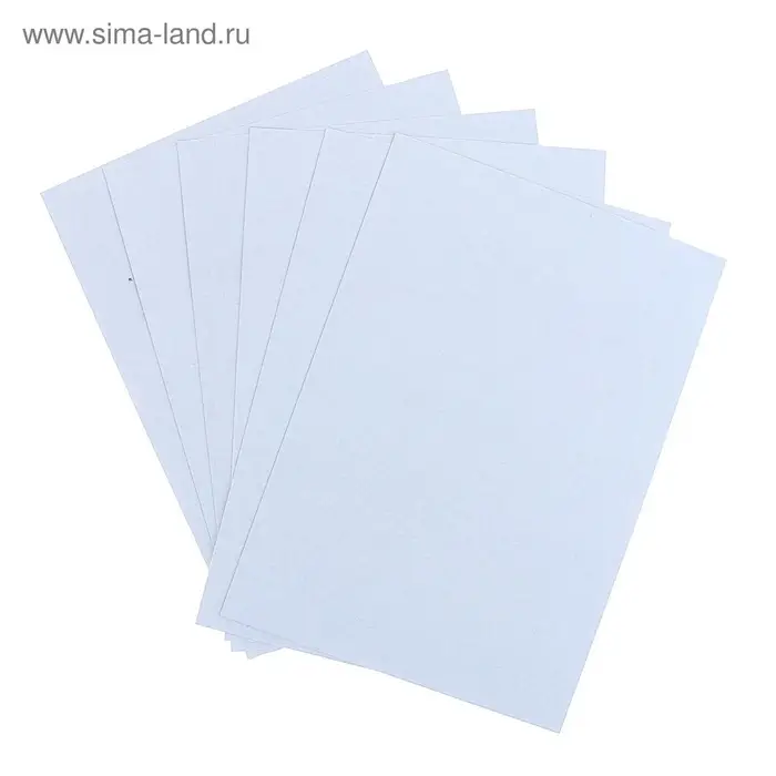 Картон белый А4, 6 листов, Премиум, немелованный, блок 370 г/м2 Картон белый А4, 6 листов, Премиум, немелованный, блок 370 г/м2