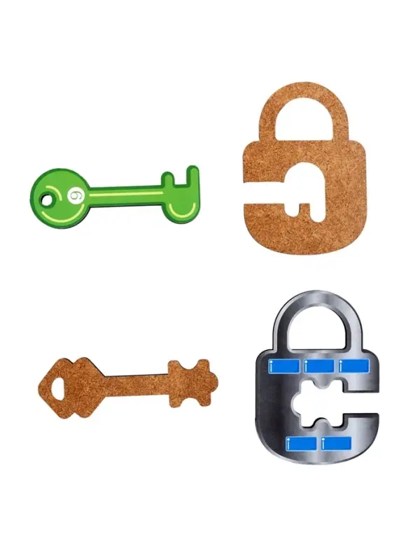 Игра развивающая деревянная "Ключи и замки" 05945