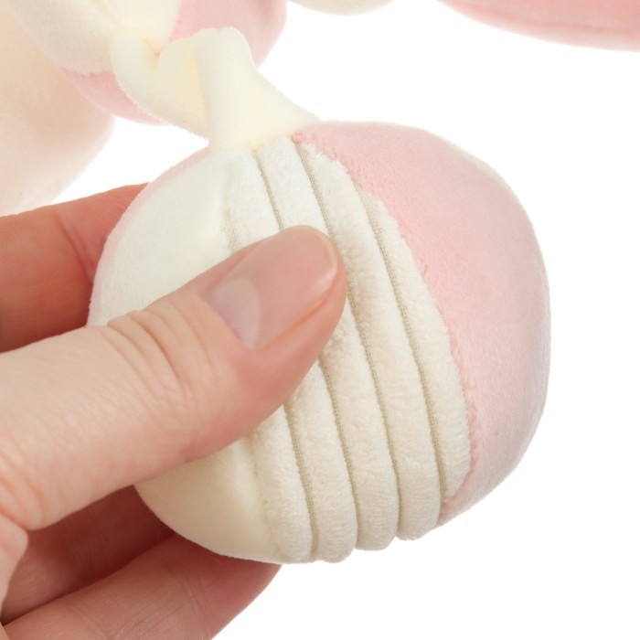 Растяжка - спираль с игрушками дуга на коляску / кроватку для малышей «Милая Зайка», с пищалкой, прорез., Крошка Я Растяжка - спираль с игрушками дуга на коляску / кроватку для малышей «Милая Зайка», с пищалкой, прорез., Крошка Я