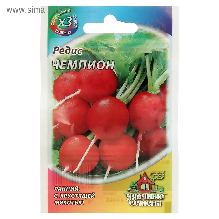 Семена Редис Семена Редис "Чемпион", ц/п, 2 г