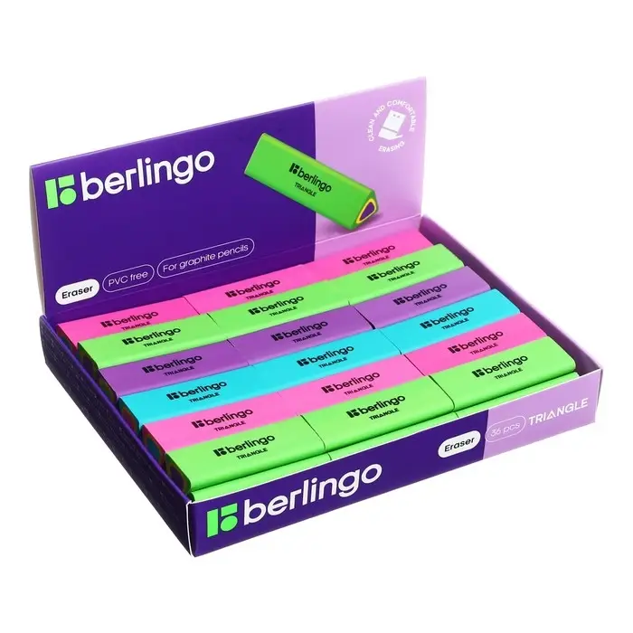 Ластик Triangle, треугольный, термопластичная резина, 44х15х15 мм Ластик Triangle, треугольный, термопластичная резина, 44х15х15 мм