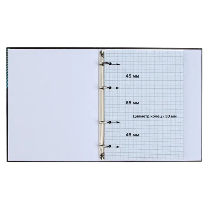 Тетрадь на кольцах Calligrata A5, 80 листов, в клетку, пластиковая обложка, блок офсет, оранжевая