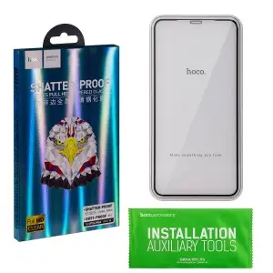 Защитное стекло для iPhone XS Max Full Screen Nano HOCO черное