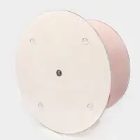 Этажерка-фруктовница круглая Доляна &laquo;Сладости&raquo;, 2 яруса, d=25/20 см, стекло, розовая