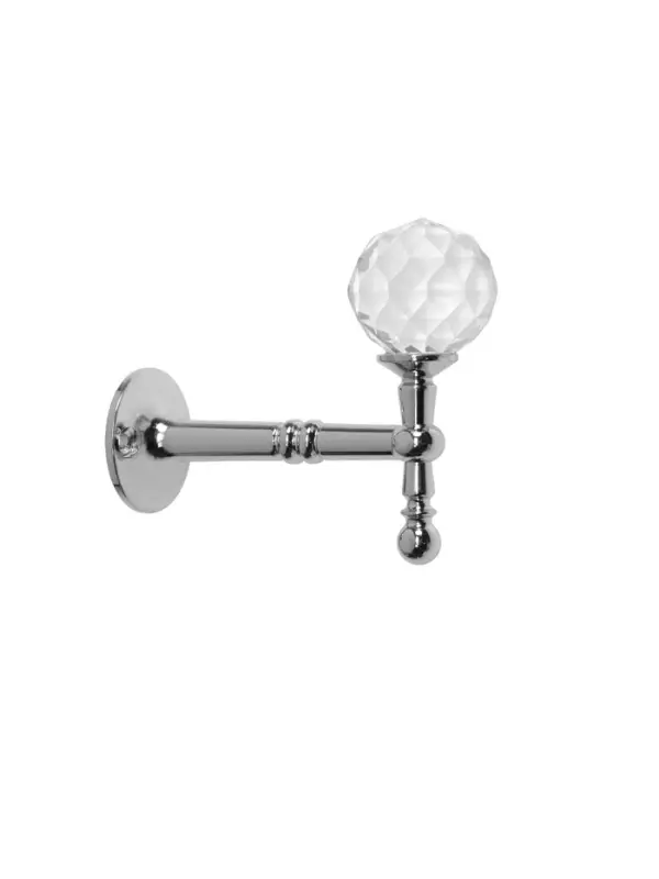 Крючок - держатель для штор на стену CAPPIO KS043, металлический, цвет хром, 2 шт Крючок - держатель для штор на стену CAPPIO KS043, металлический, цвет хром, 2 шт