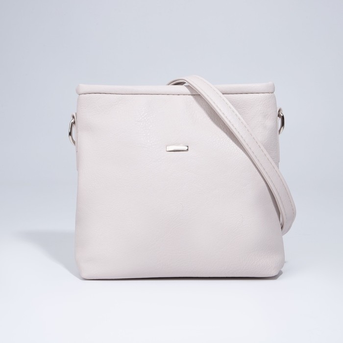 Сумка кросс-боди на молнии, цвет бежевый Сумка кросс-боди на молнии, цвет бежевый