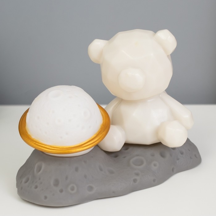 Светильник Светильник "Медвежонок у сатурна" 2Вт LED LR44 5х8х13см