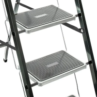 Стремянка  Jet Black 3 шир.ступ. с ковриком, сталь, Zalger, арт. 9910-3