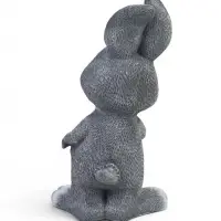 Садовая фигура &laquo;Зайчик Федя&raquo; из полистоуна, 24&times;17&times;42 см