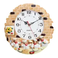 Часы настенные &laquo;Повара&raquo;, плавный ход, d=17 см, 30.5&times;30 см