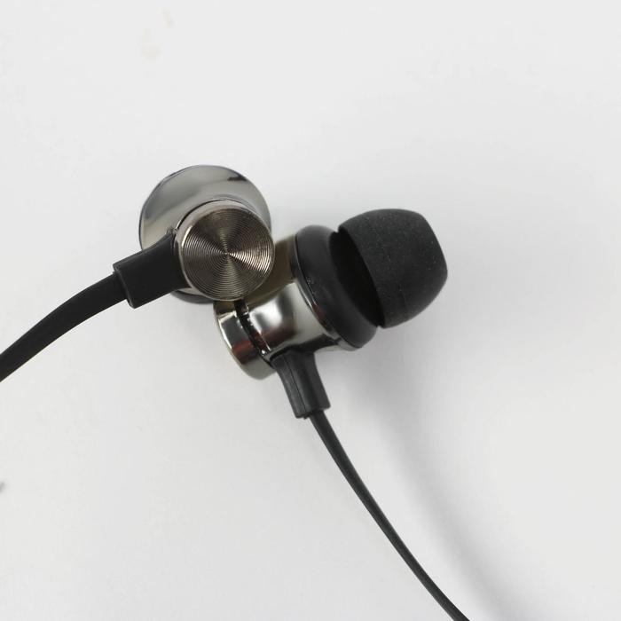 Беспроводные магнитные наушники с микрофоном «Санта», на Новый Год, длина провода 57,5 см.