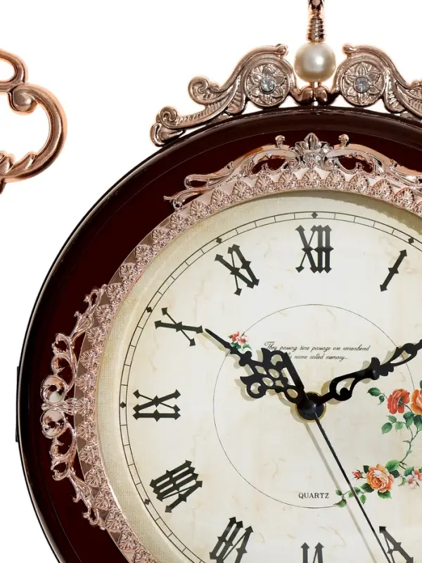 Часы настенные двусторонние &laquo;Розы&raquo;, подвес, 41&times;33 см