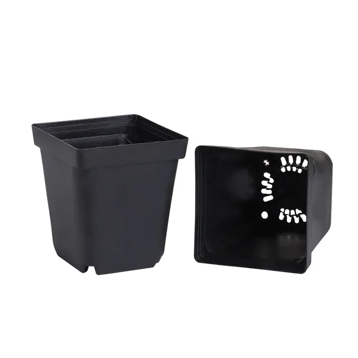 Горшок для рассады, 700 мл, d=10 см, h=12.5 см, пластик, чёрный, Greengo Горшок для рассады, 700 мл, d=10 см, h=12.5 см, пластик, чёрный, Greengo