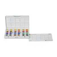 Акварель художественная в кюветах &laquo;ЗХК. Санкт-Петербург&raquo;, 24 цвета &times; 2.5 мл, пластиковая палитра