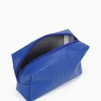 Косметичка ONE COLOR, на молнии, искусственная кожа, синяя